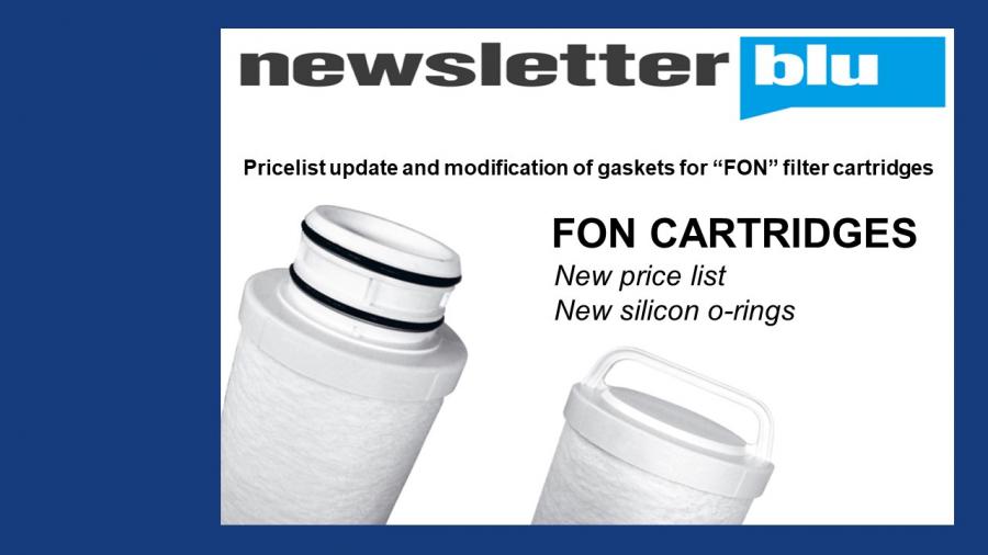 Variazione Listino e Guarnizione Cartucce Filtranti â€œFONâ€